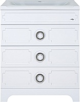 Misty Тумба под раковину Лейла 60 3 ящика белая